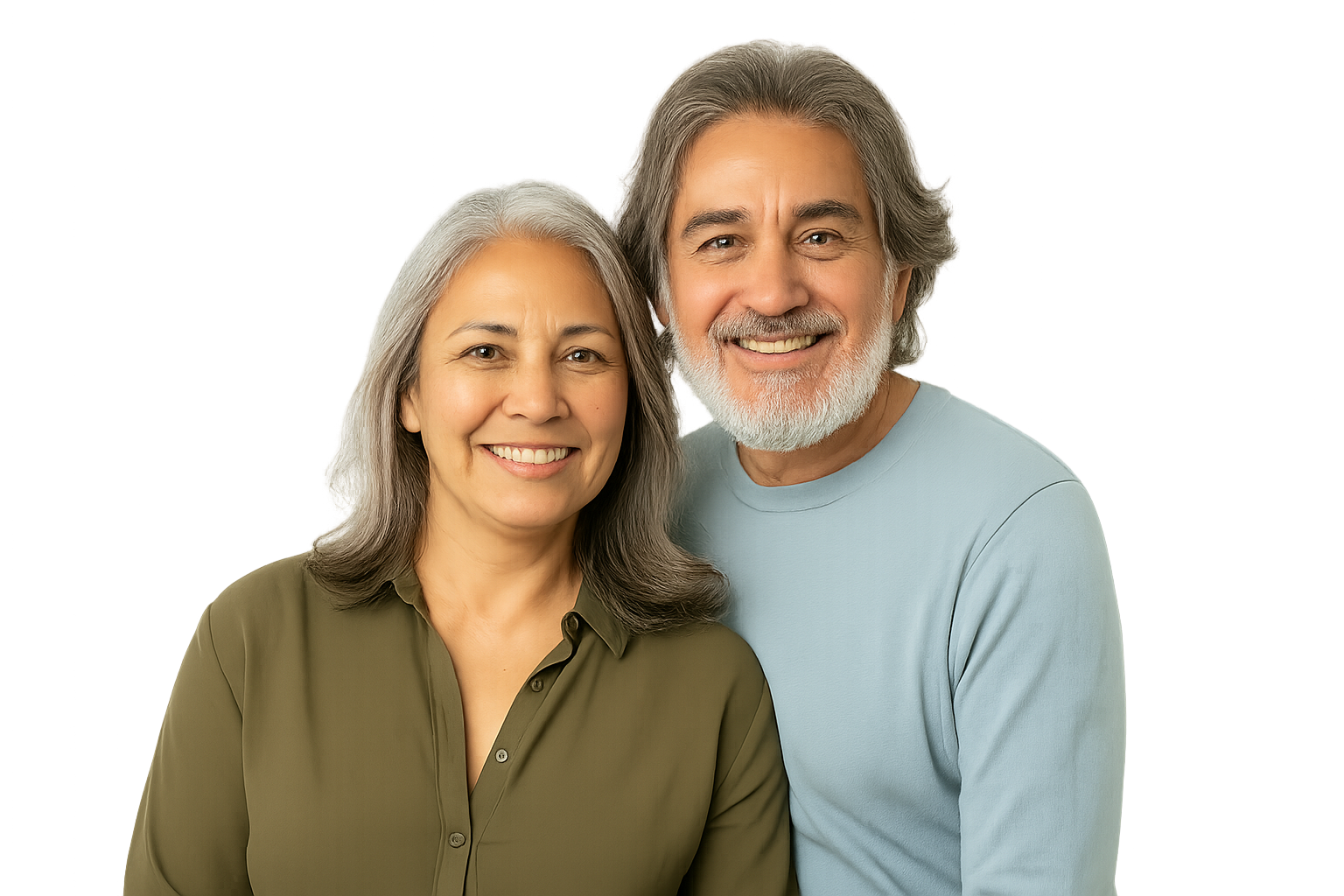 Happy couple reviewing their health test results together
